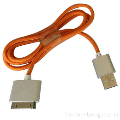 Aluminum alloy nylon fabric cable for iPhone 4/4S